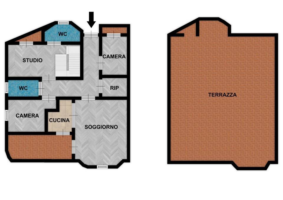 Porzione di villa in vendita – su tre livelli – Altavilla Milicia